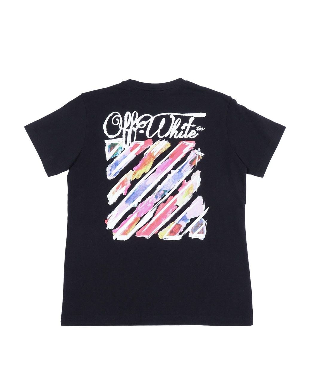 Off-White c/o Virgil Abloh Blue Diag Watercolor Tee S/S