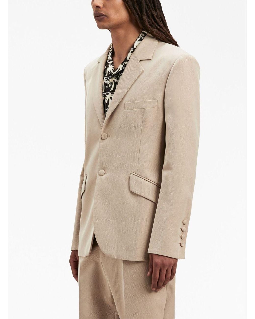 Palm Angels Natural Viscose Blazer for men