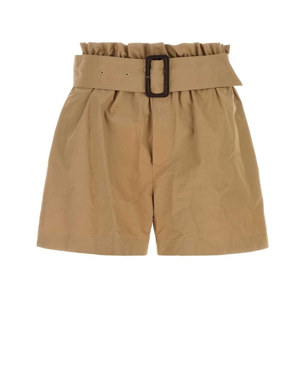 Saint Laurent Natural Belted Bermuda Shorts
