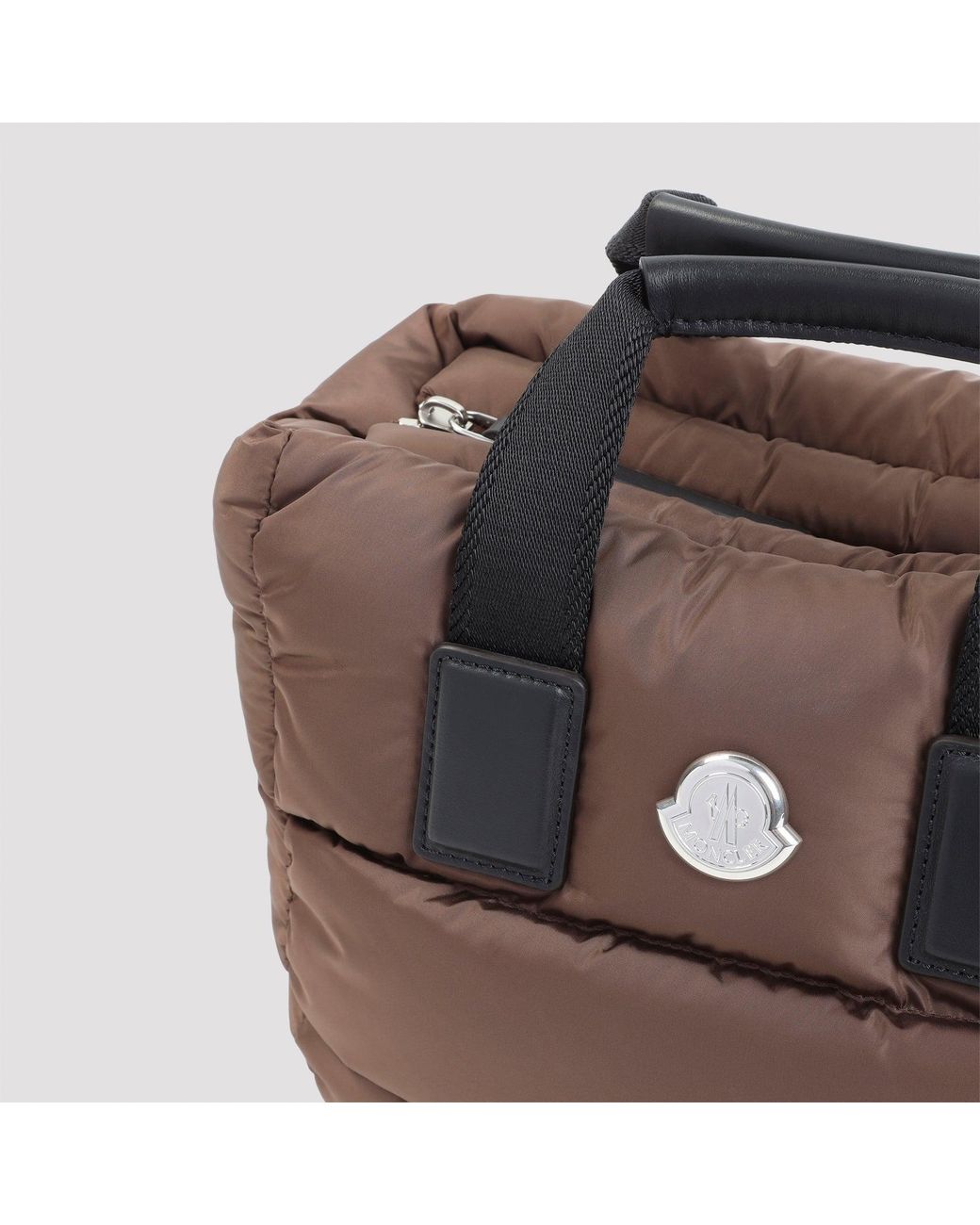 Moncler Brown Mini Caradoc Polyamide Tote Bag