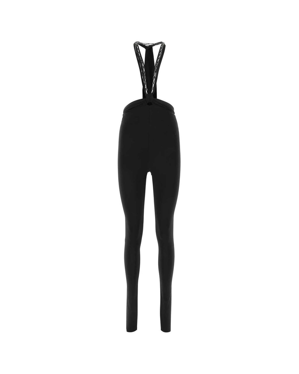 The Attico Black Stretch Polyester Ruby Pant