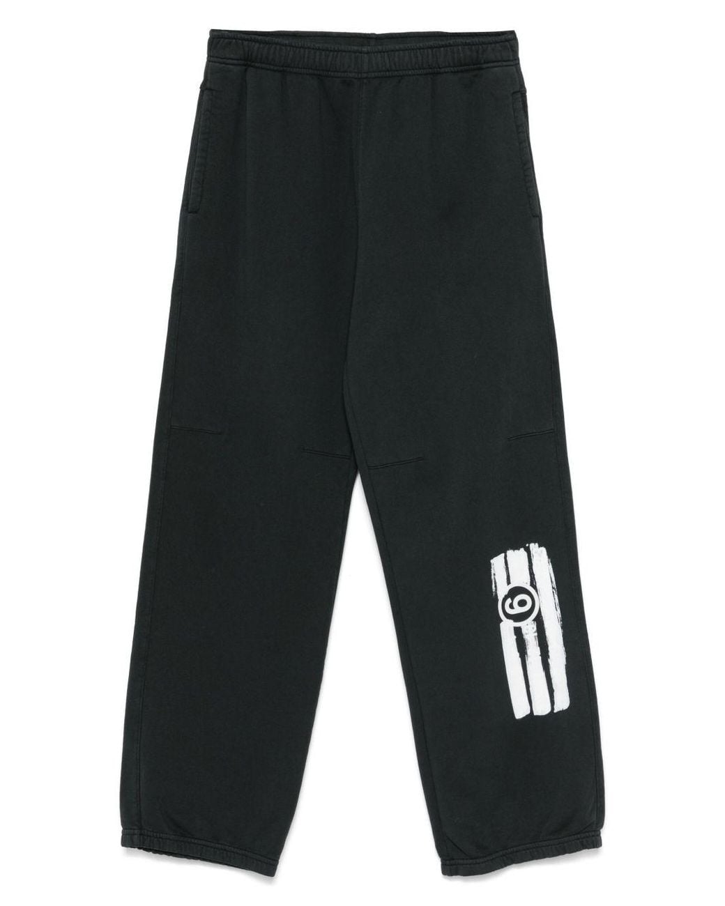 MM6 by Maison Margiela Gray Logo Cotton Sweatpants