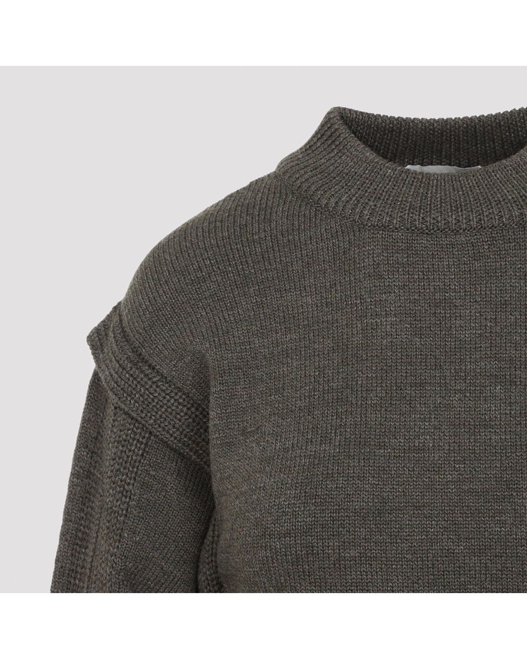 Alberta Ferretti Gray Wool Sweater