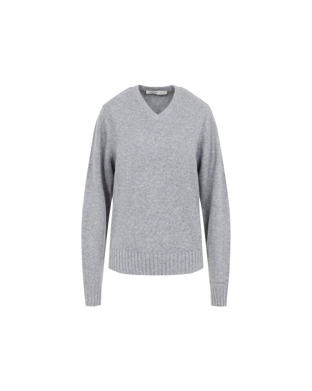 Carven V Neck Jumper in het Gray