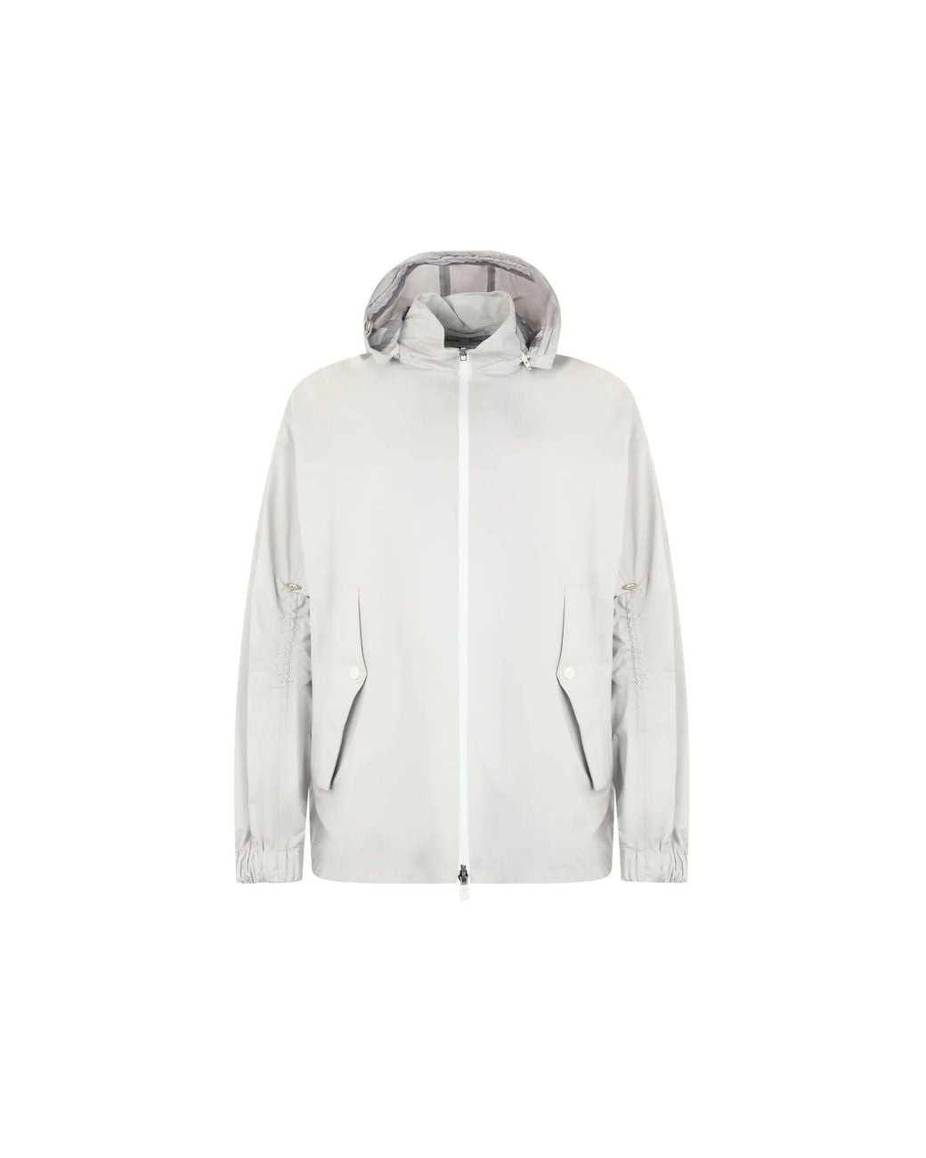 Herno White Lightweight Hooded Jacket