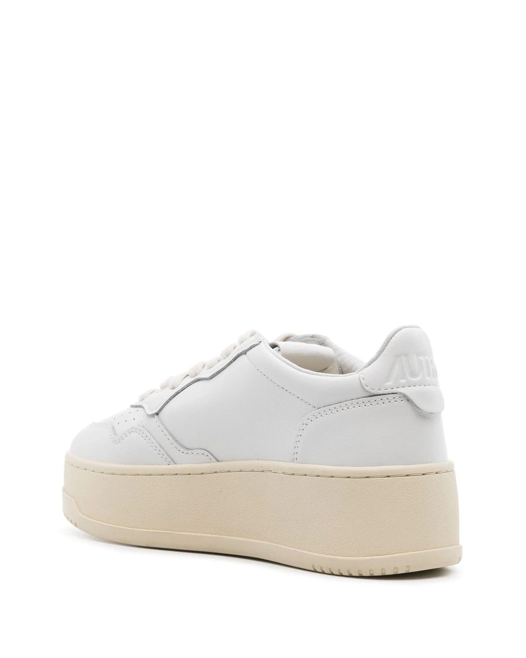 Autry Platform Lage Damesrol/lood in het White