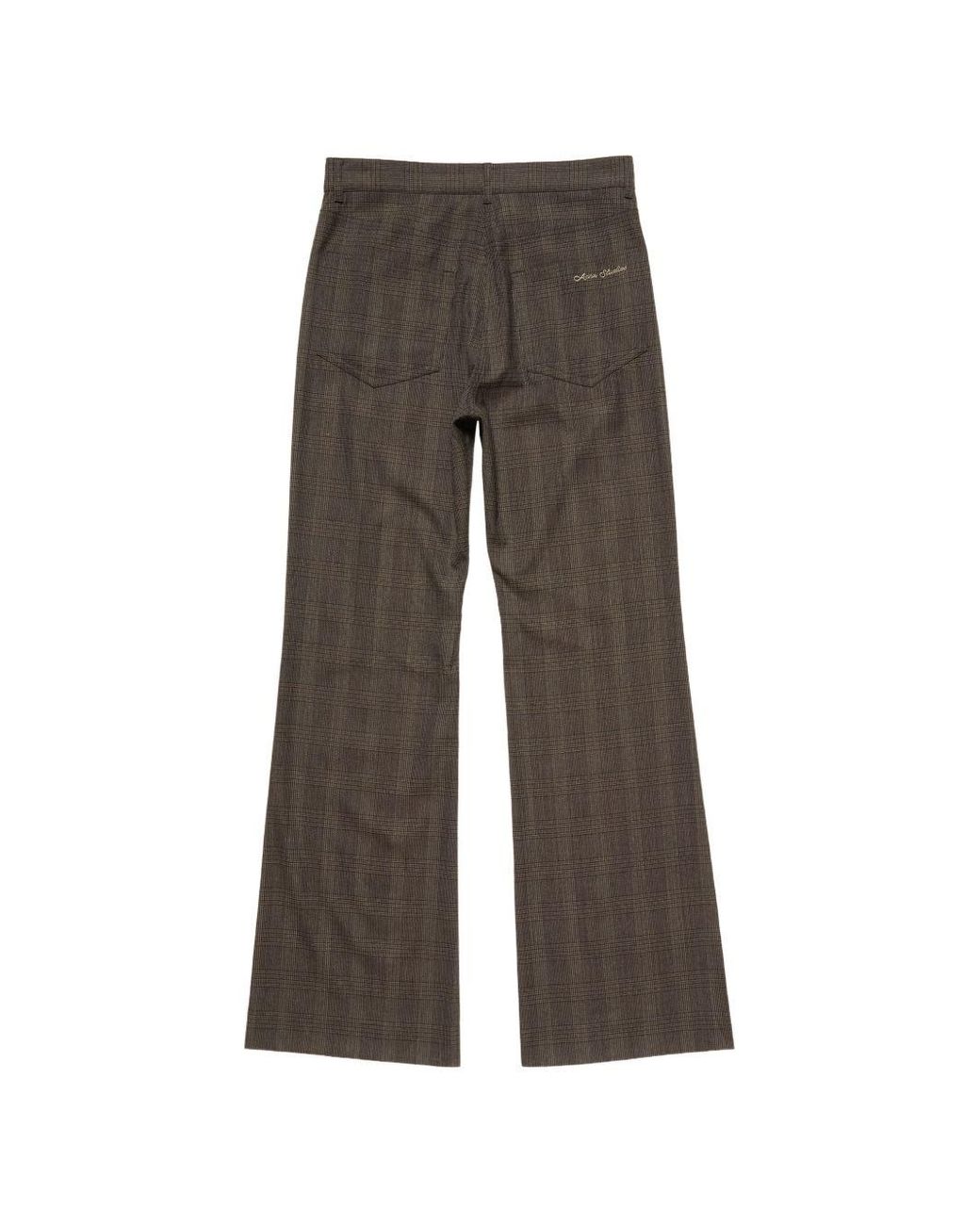 Acne Gray Wool Blend Trousers