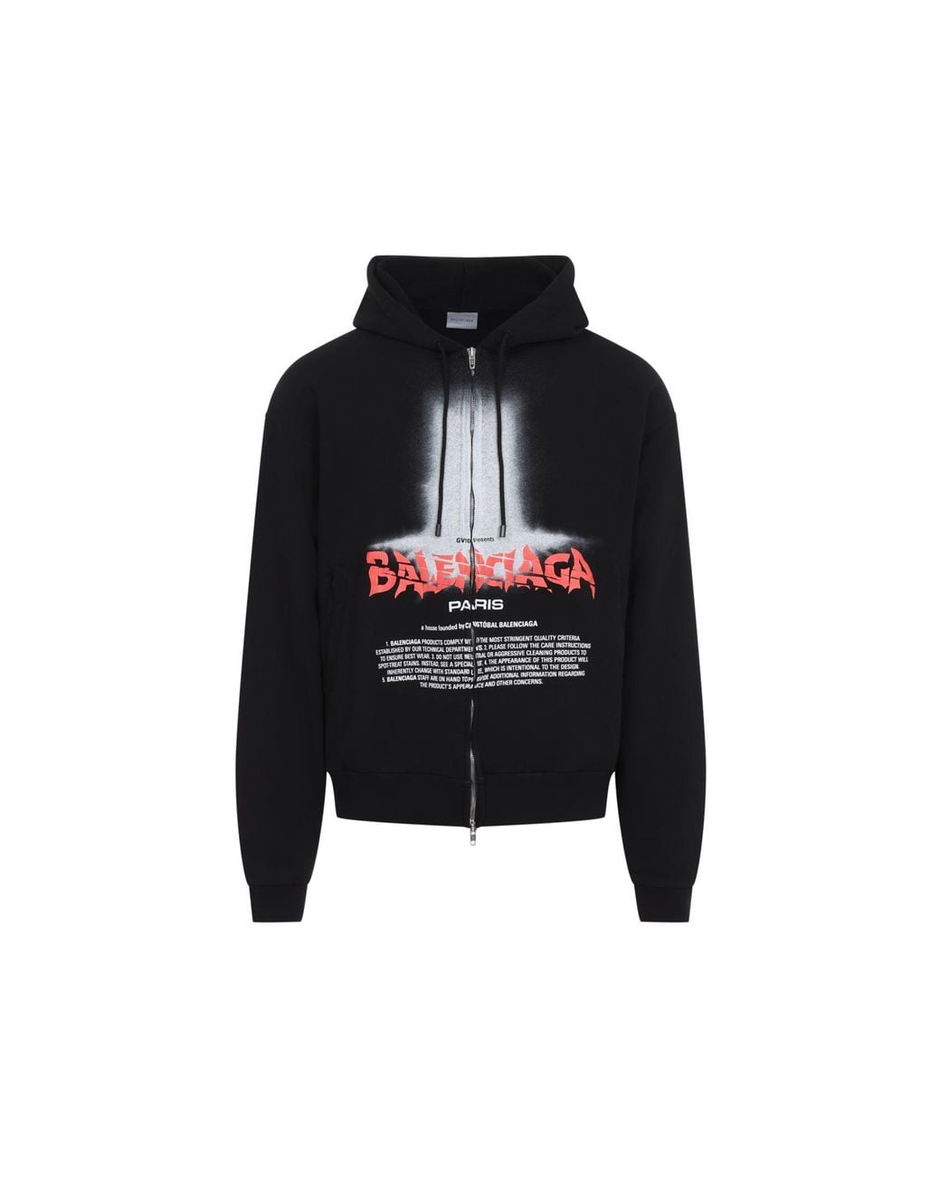Balenciaga Black Oversized Zip Up