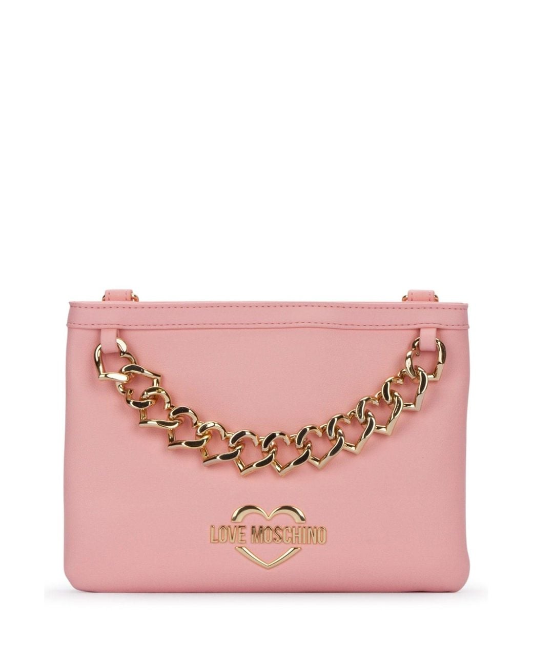 Love Moschino Pink Leather Handbag