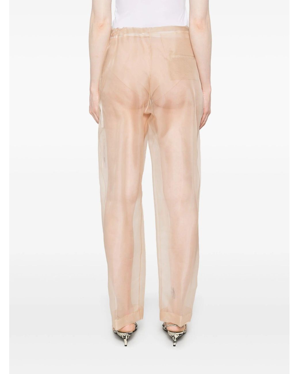 Khaite White Trenton Pants