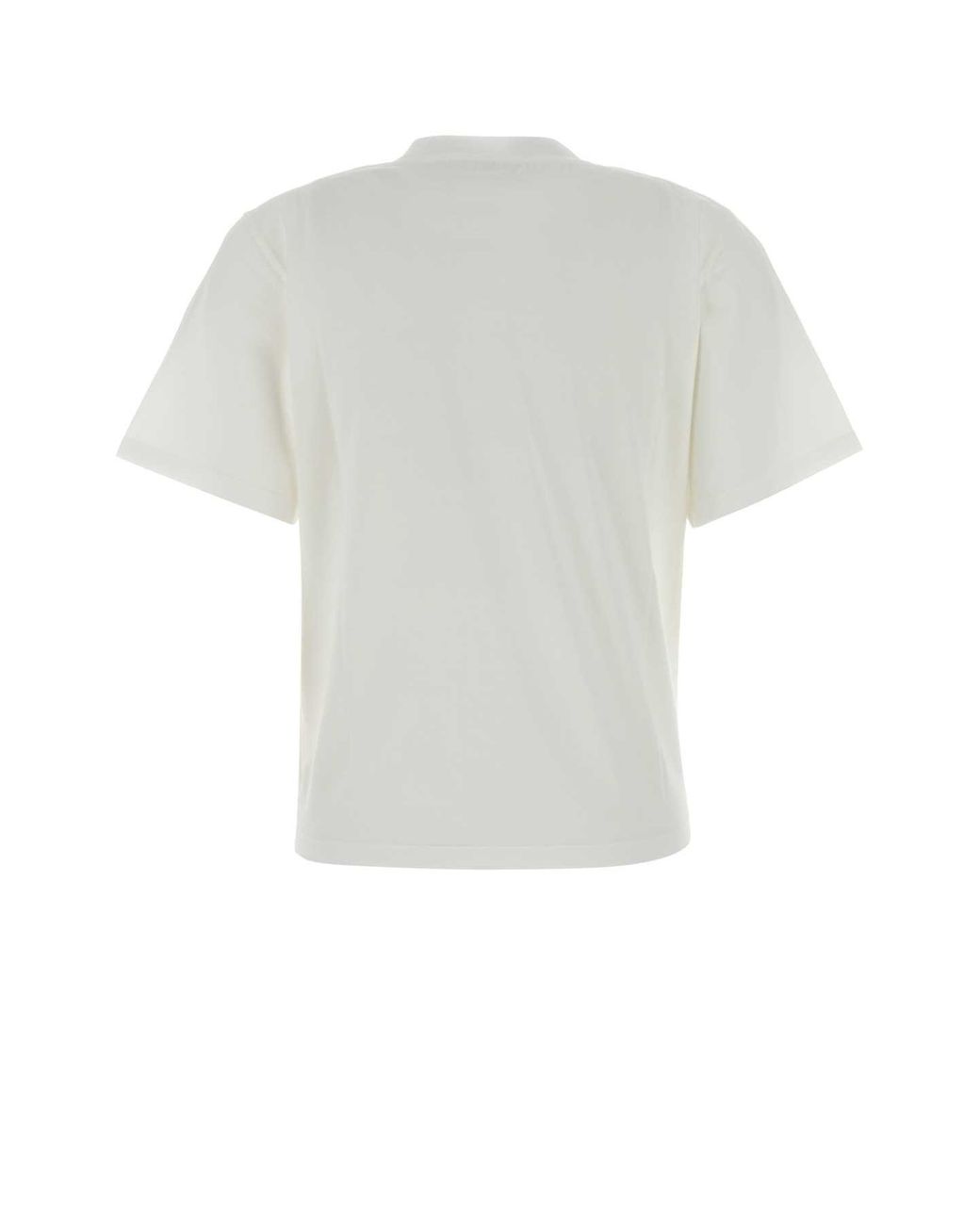 MM6 by Maison Margiela White 100% Cotton T-Shirt