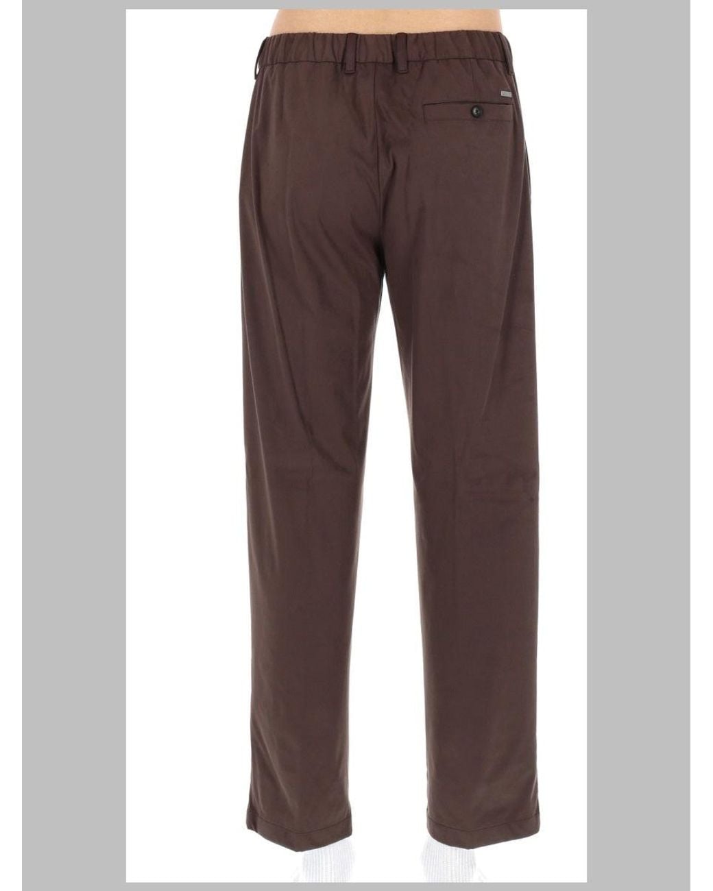 Herno Brown Drawstring Trousers for men