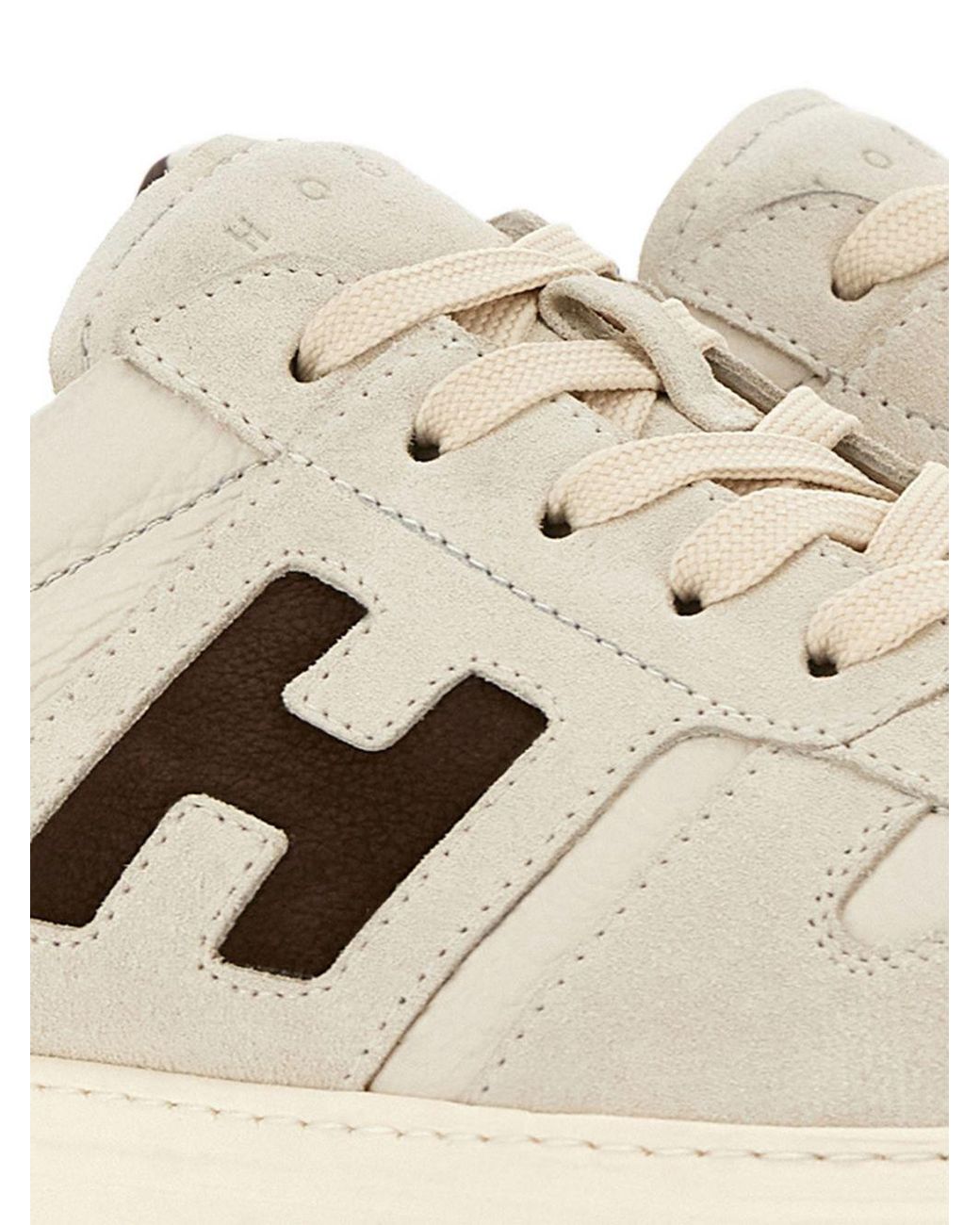 Hogan Natural H668 Leather Sneakers
