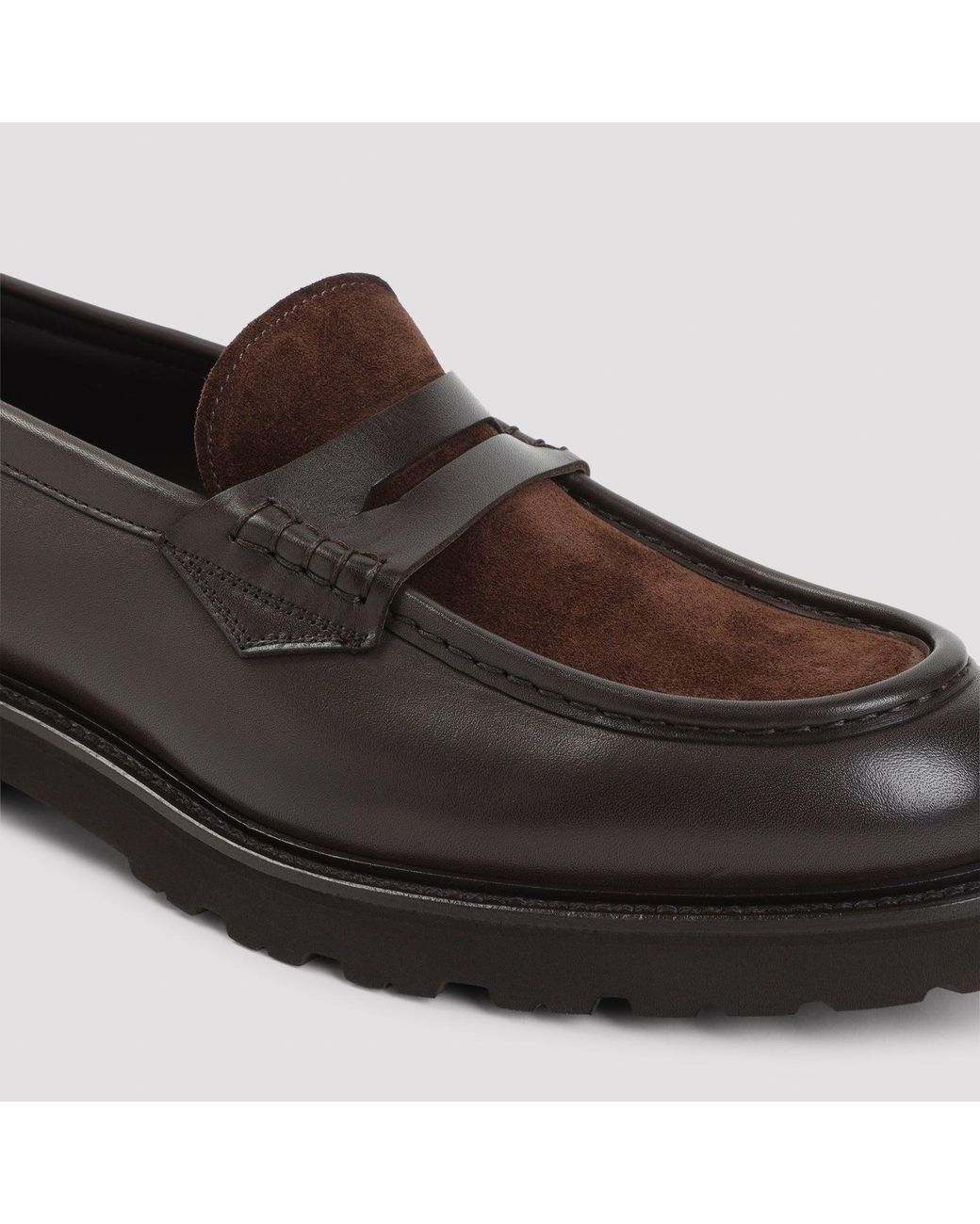 Canali Black Penny Loafer