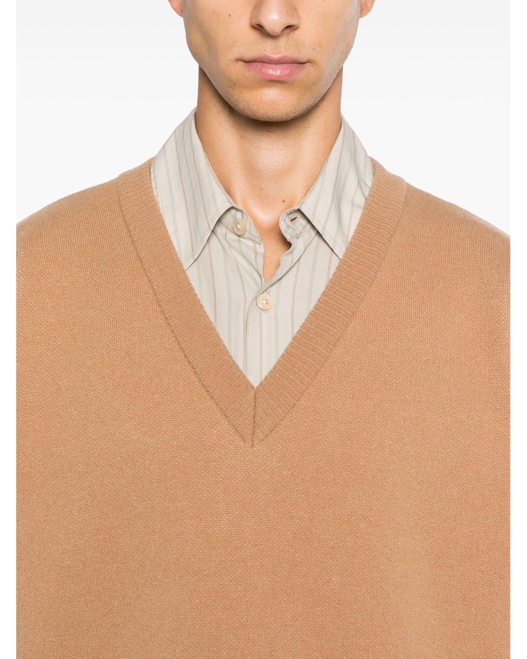Paura Angst Onelia gegen Neckpullover in Natural für Herren