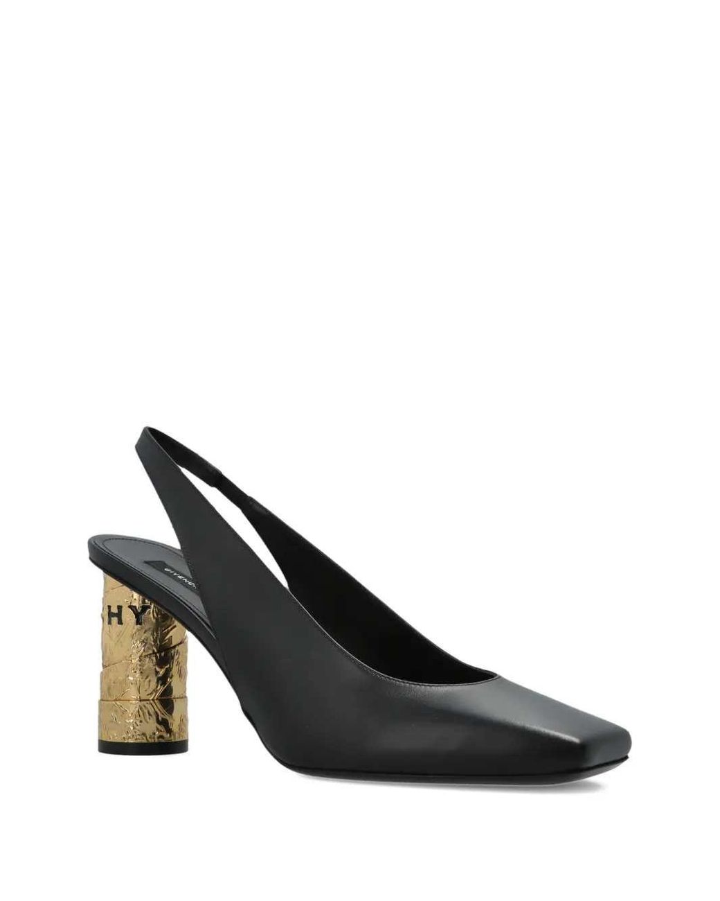 Givenchy Black Square-Toe Pumps