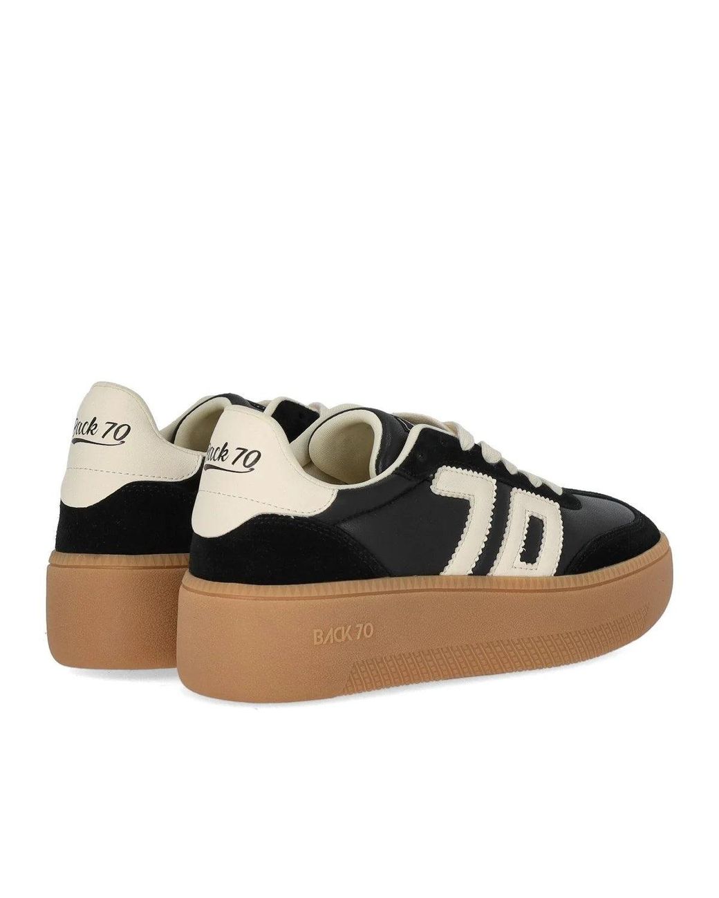 Back70 Black Xxl Leather Sneaker