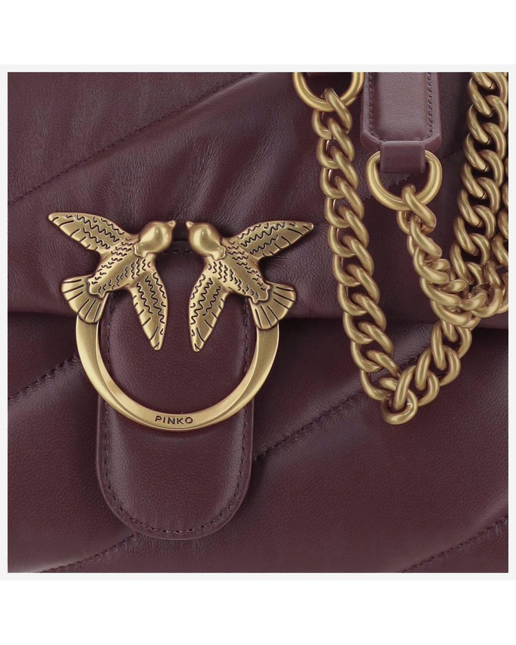 Pinko Purple Love Classic Puff Bag