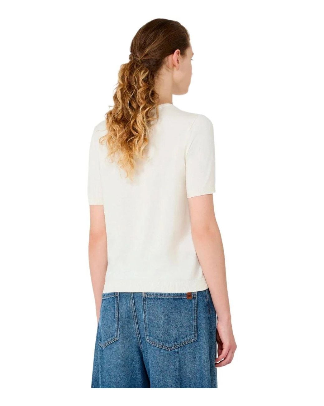 Weekend by Maxmara White Agro Ecru Top