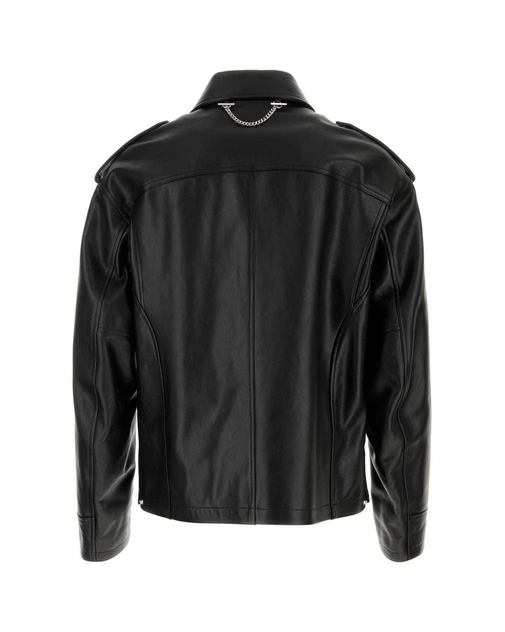 McQueen Black Leather Jacket