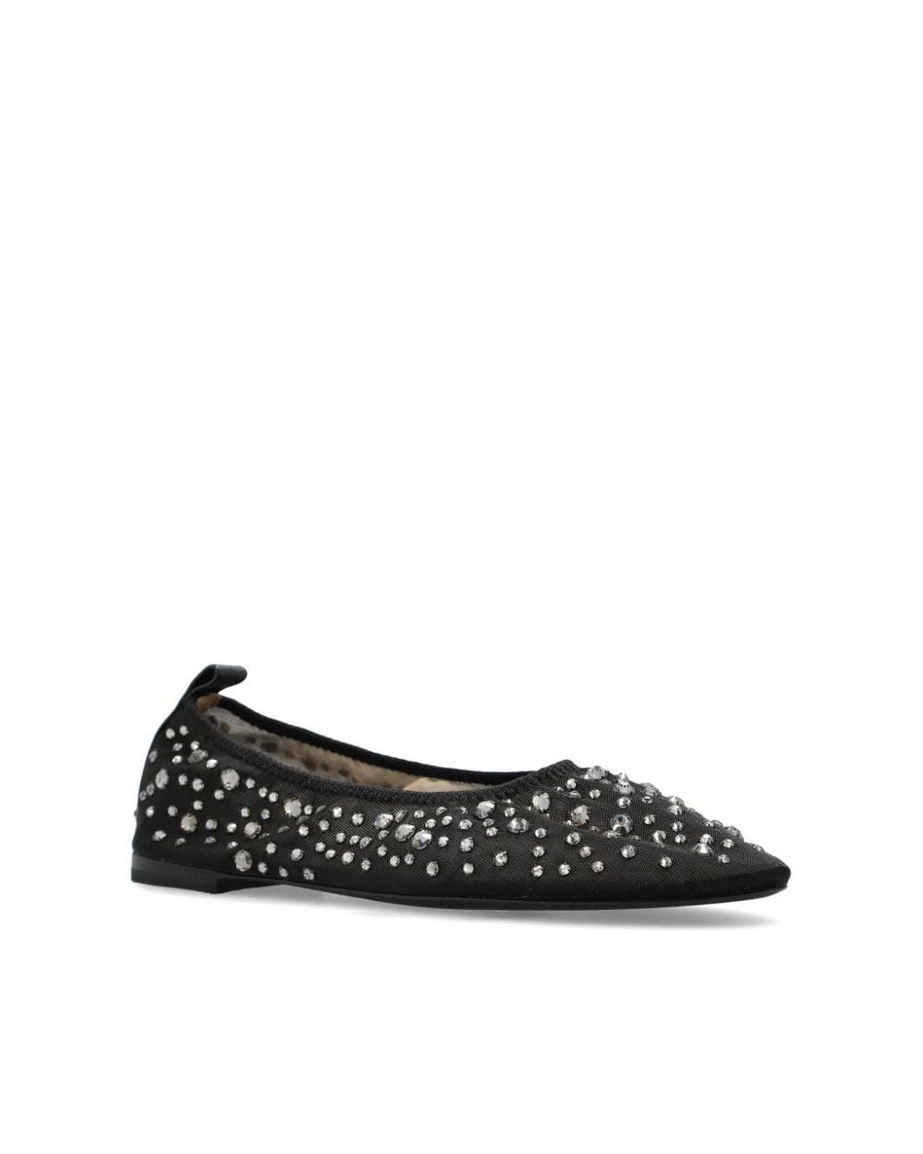 Tory Burch Black Crystal Ballet Flats for men