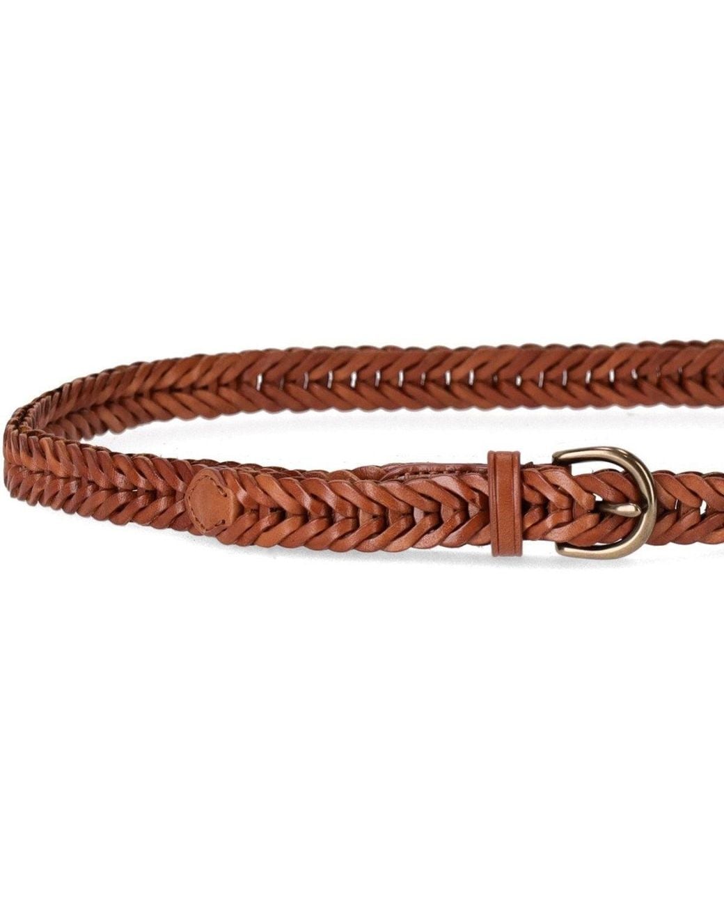 Dragon Diffusion Brown Single Link Tan Belt