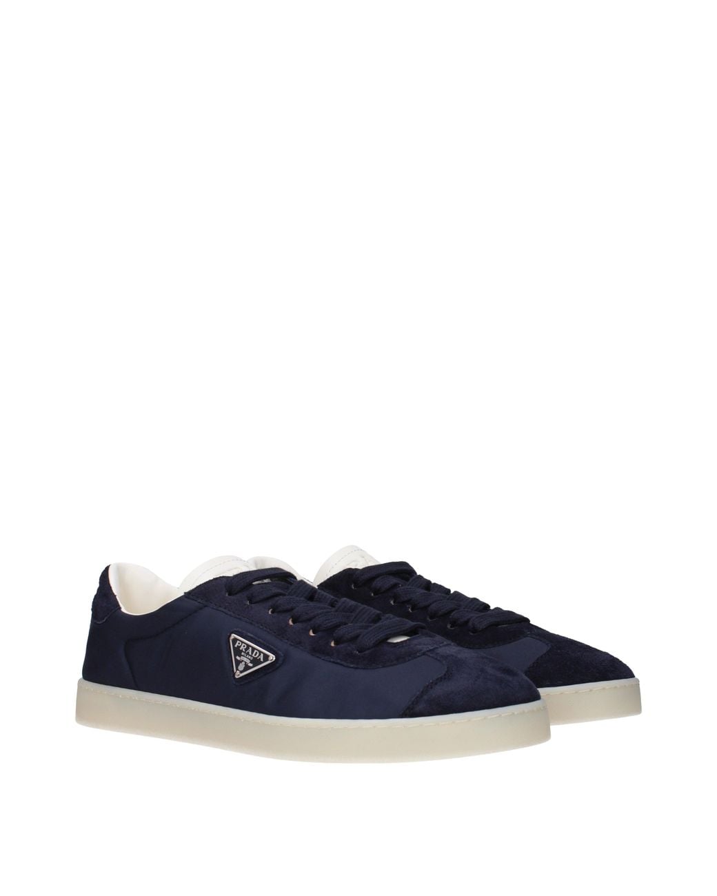 Prada Blue Sneakers Uomo Tessuto Blu for men