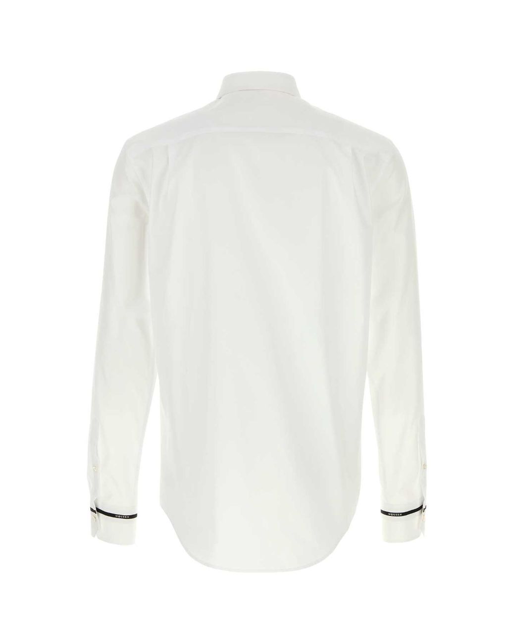 McQueen White Poplin Shirt for men
