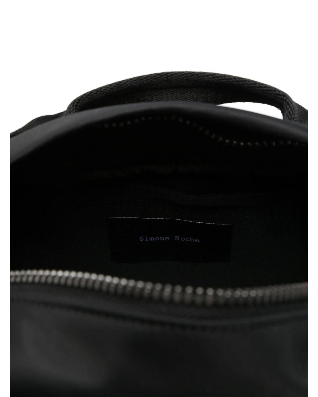Simone Rocha Black Beaded Classic Bow Crossbody Bag