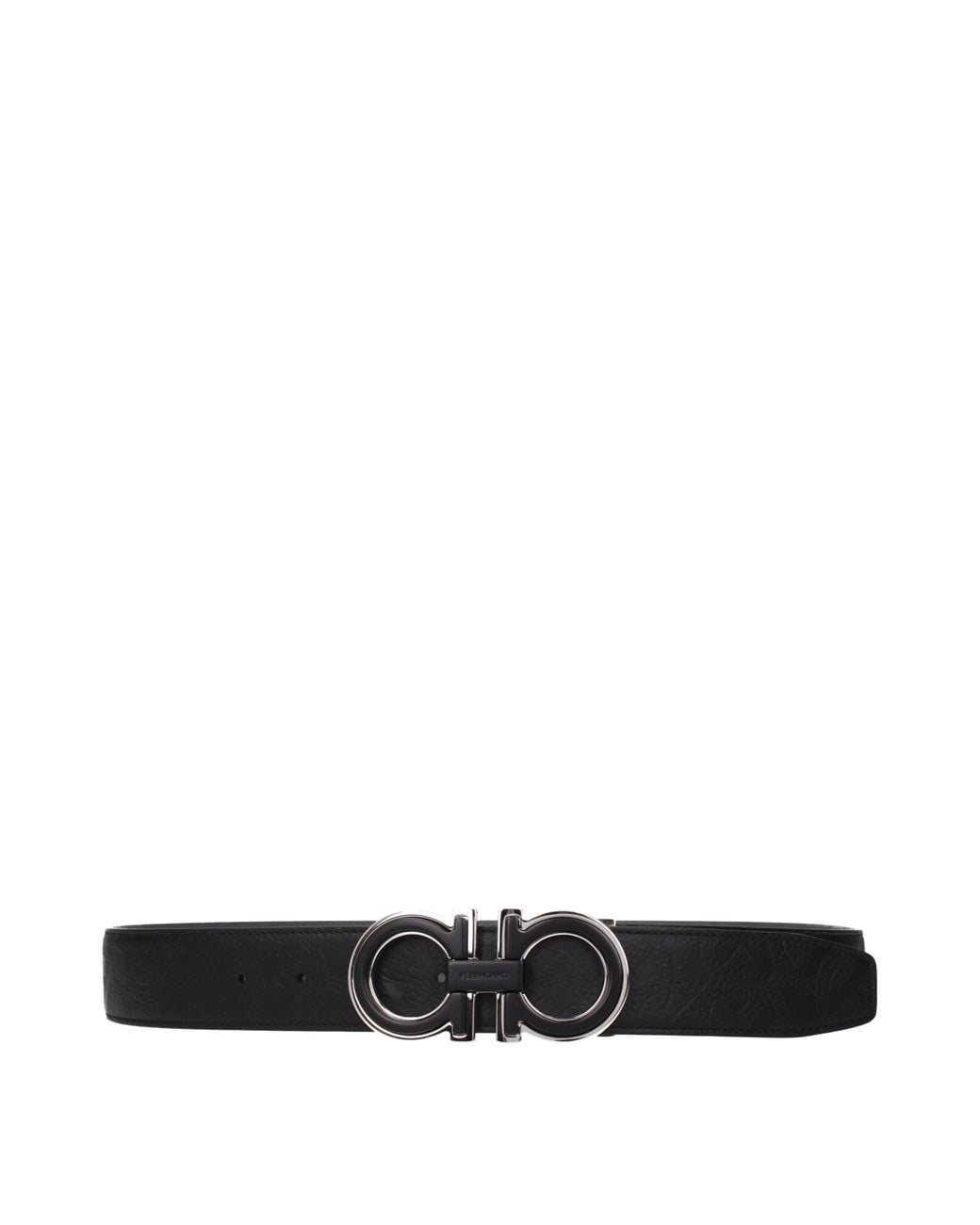 Ferragamo Black Belt Leather
