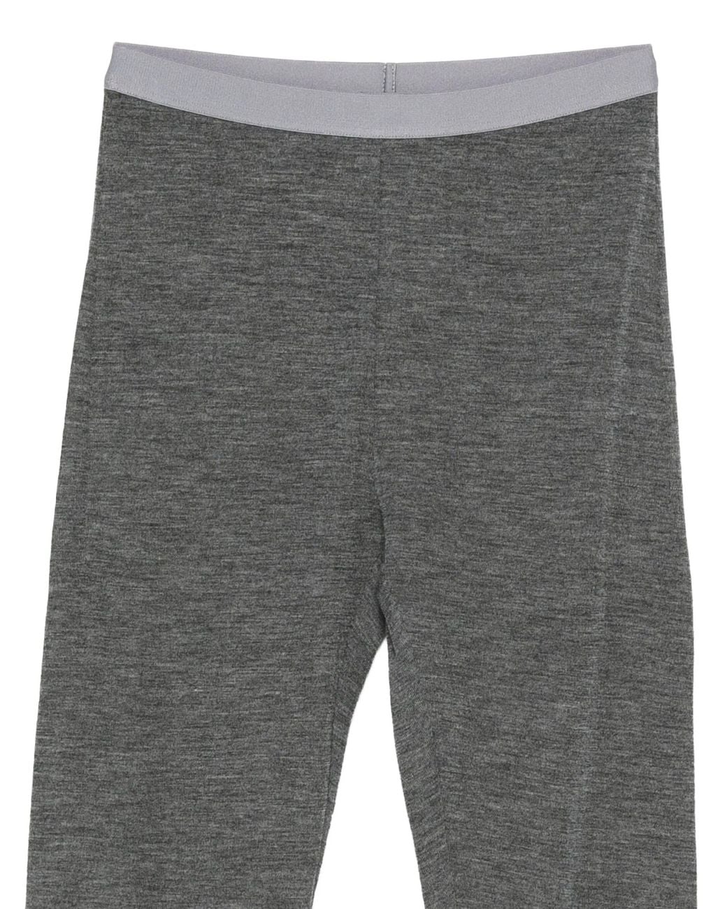 Forte_forte Gray Wool Ribbed Jersey Leggings With Spats Clothing