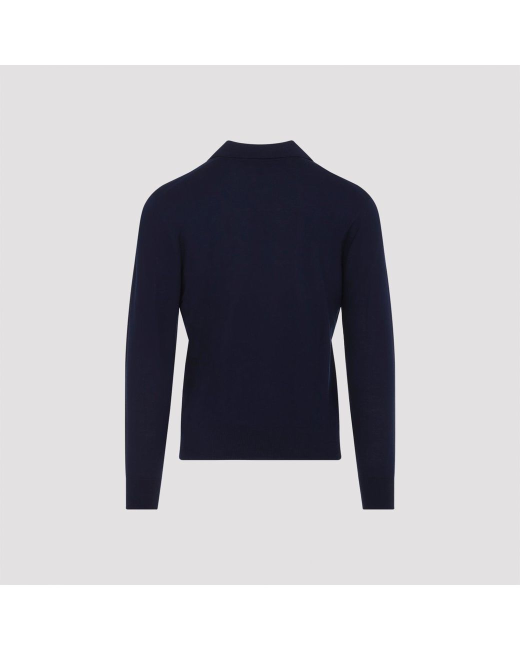 Sease Gray Lasca Virgin Wool Polo