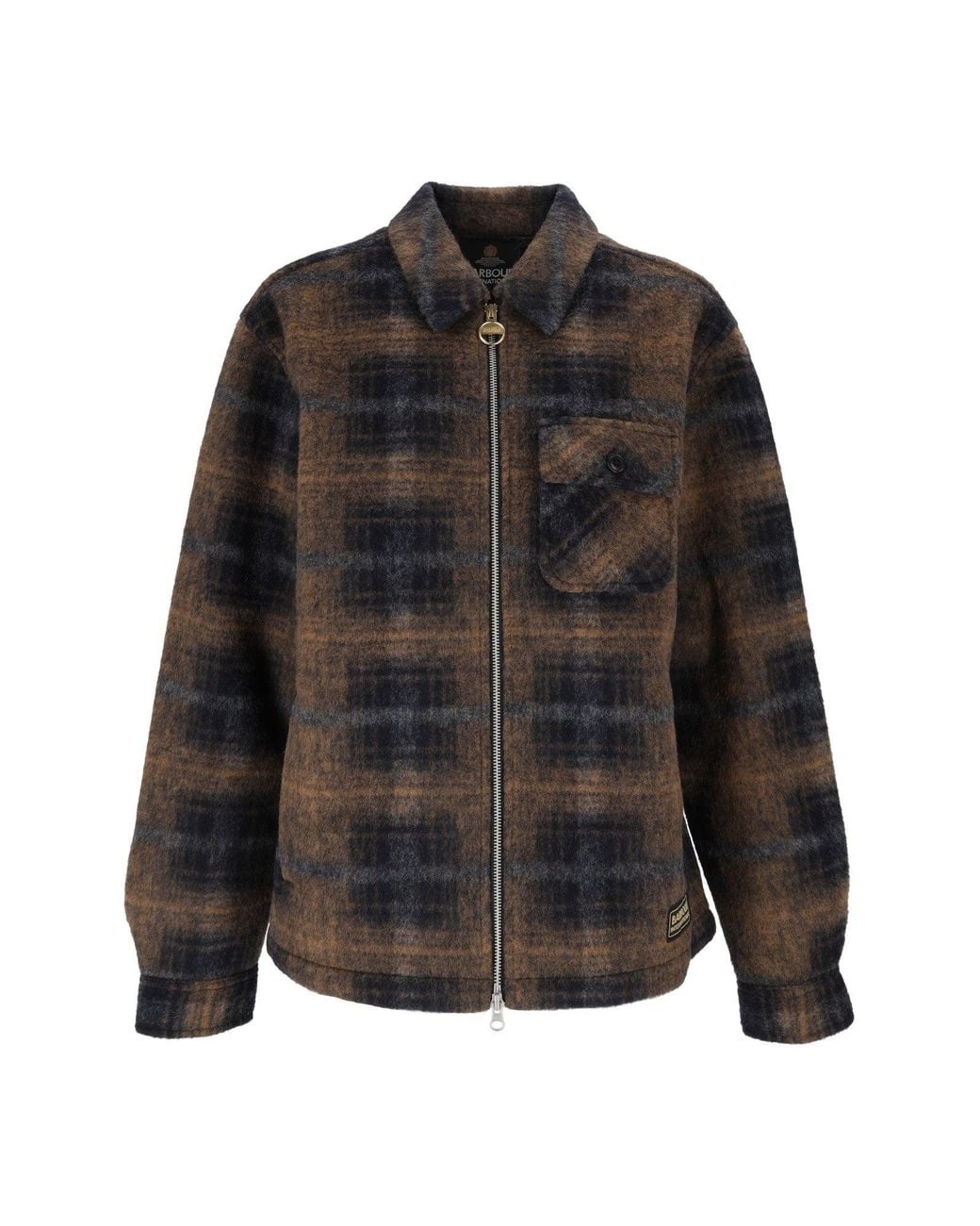 Barbour Black Oswald Fleece Overshirt