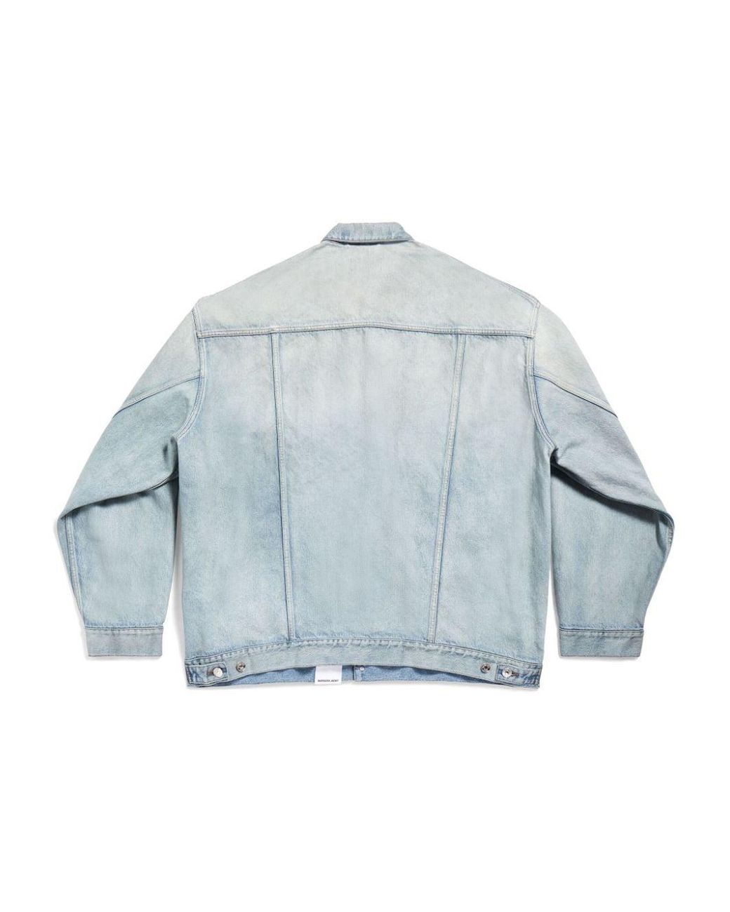 Balenciaga Blue Sticker Dneim Jacket for men