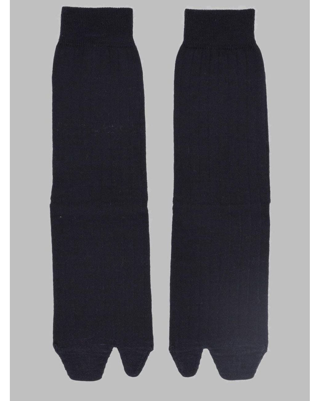 Maison Margiela Blue Knit Leg Warmers