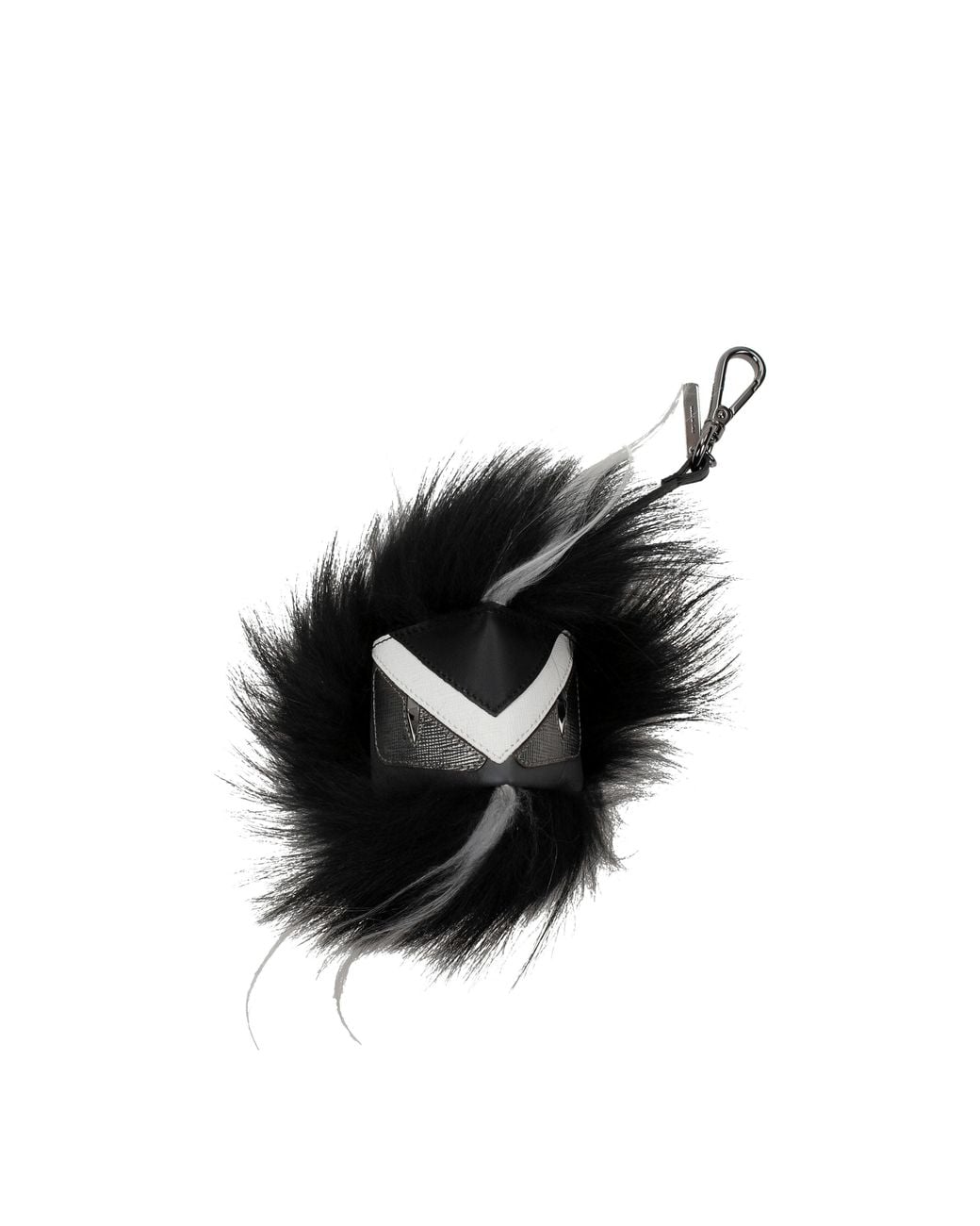 Fendi Black Portachiavi Uomo Pelle Nero for men