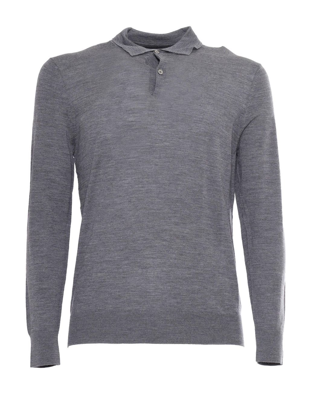 Ballantyne Gray Polo Neck Pullover