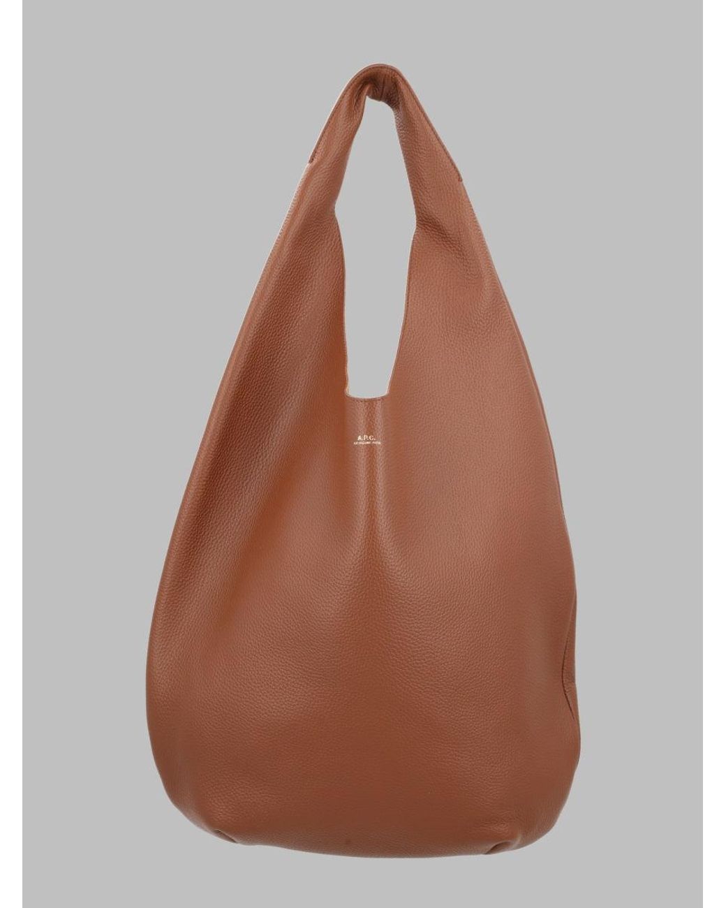 A.P.C. Brown Shoulder Bag Le Neige Cowhide