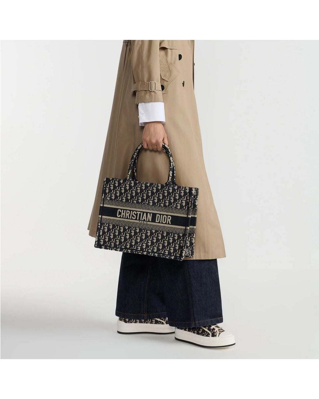 Dior Black Medium Book Tote Bag