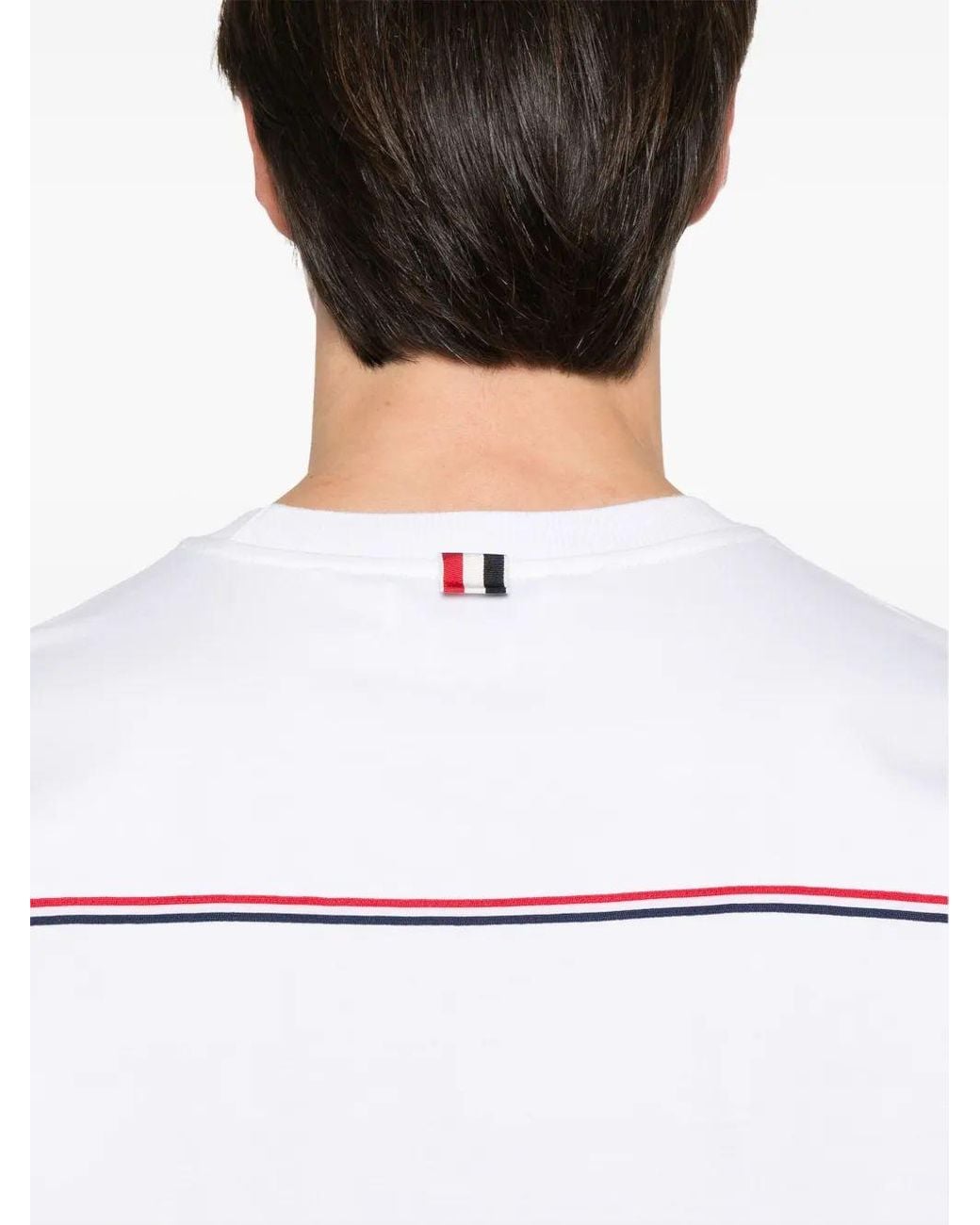 Thom Browne Black T-Shirts And Polos Self: Cotton for men