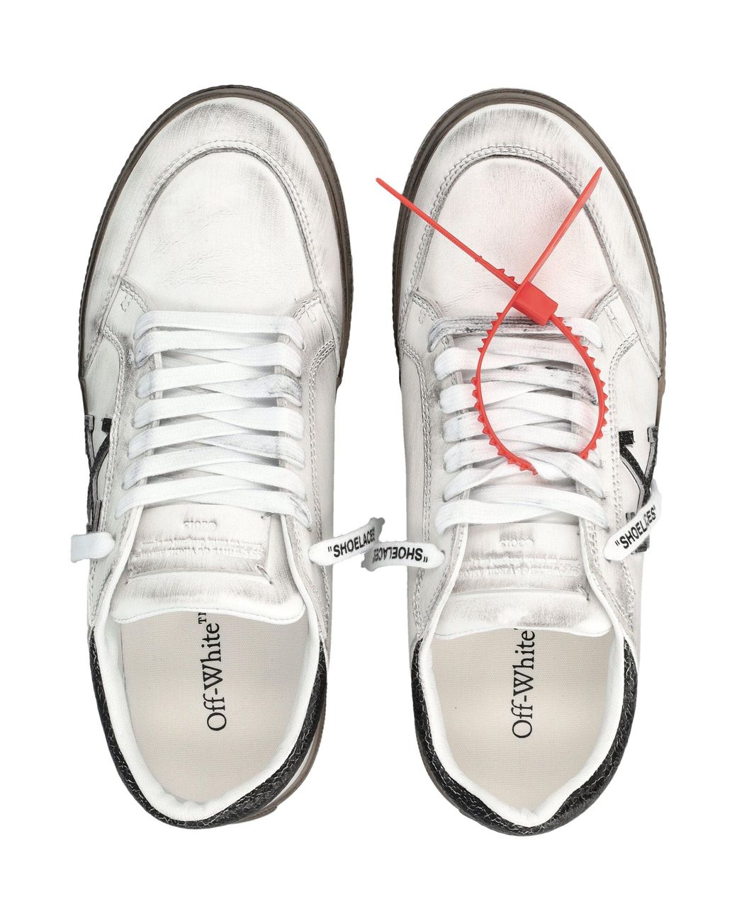Off-White c/o Virgil Abloh Red Logo Out Sneakers