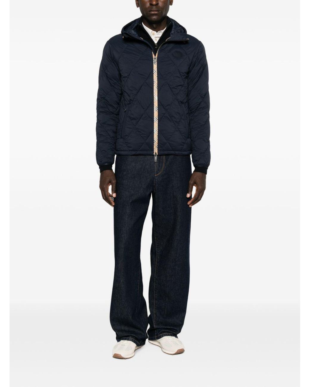 Burberry Blue Hescott Nylon Blouson Jacket for men