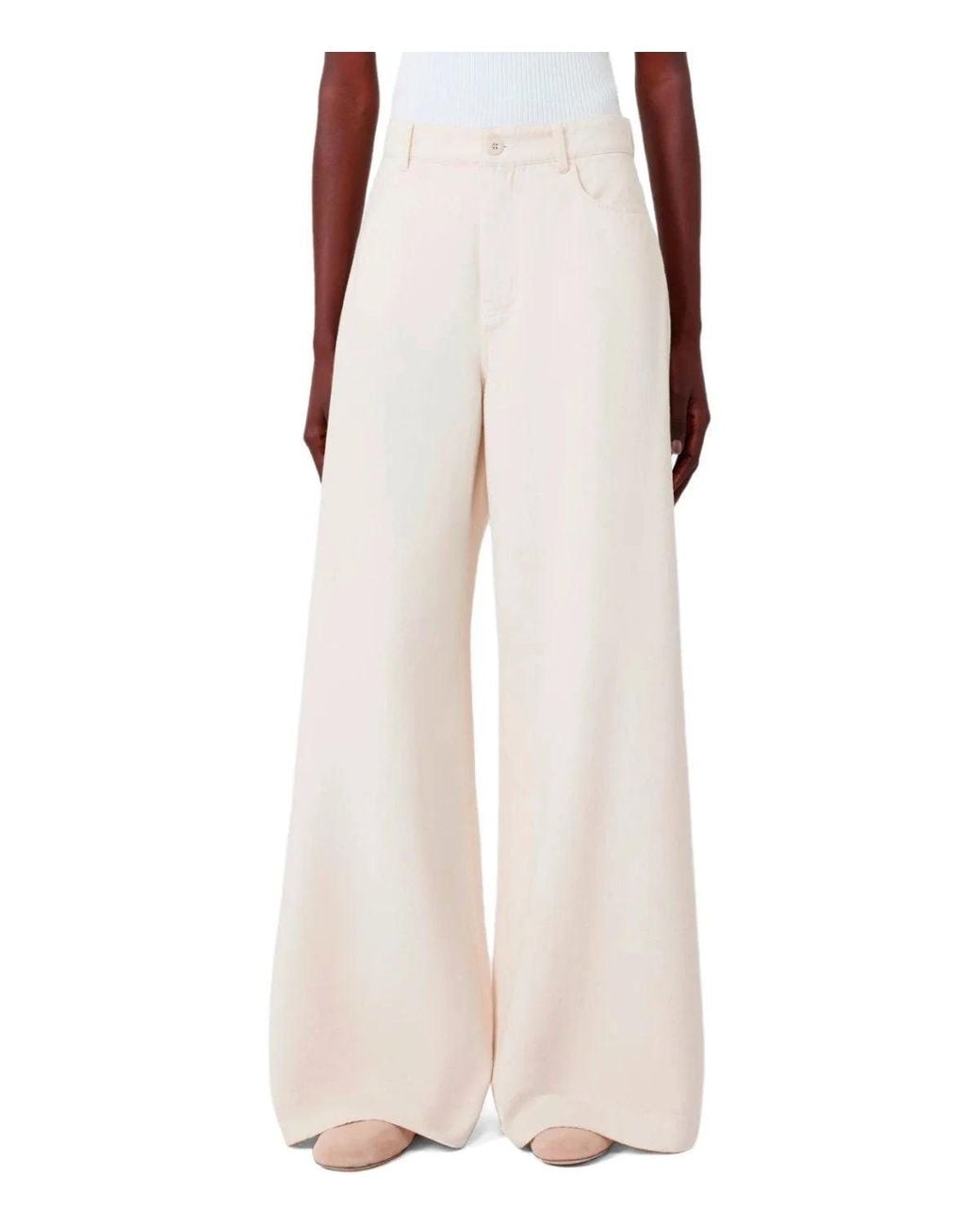 Weekend by Maxmara White Canneti Ecru Jeans