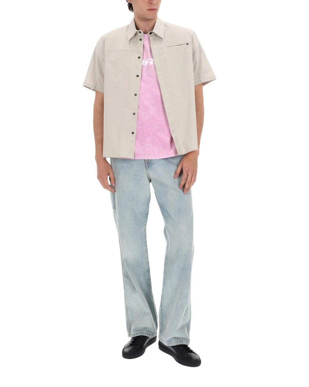 MSGM Blue Cotton Trousers