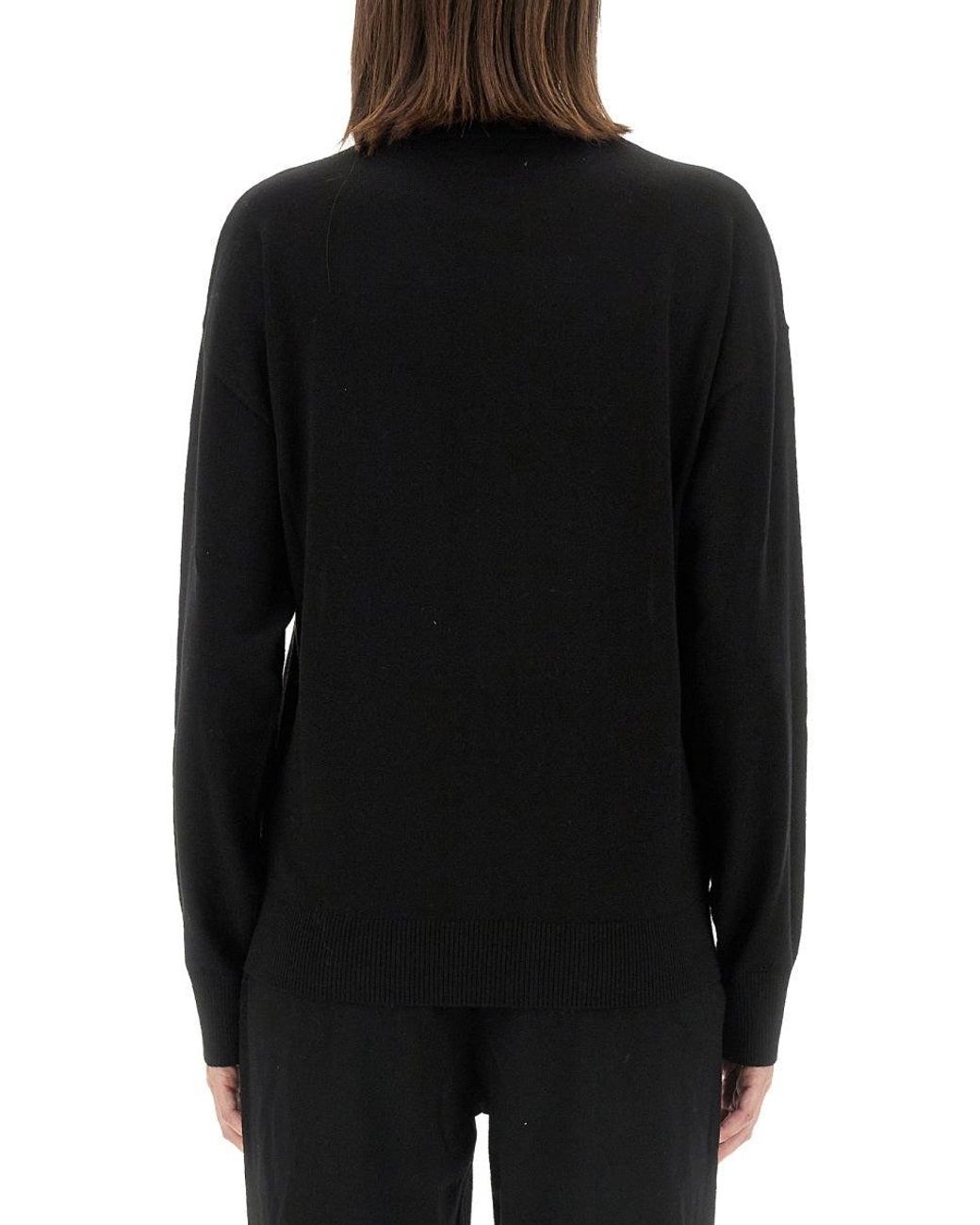 Moschino Black Jersey With Logo