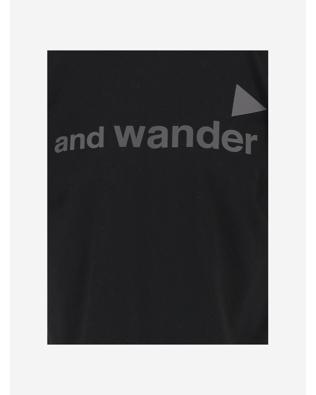 And Wander Black T-Shirt Cotton for men