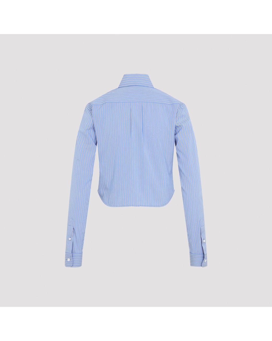 Balenciaga Cropped Overhemd in het Blue
