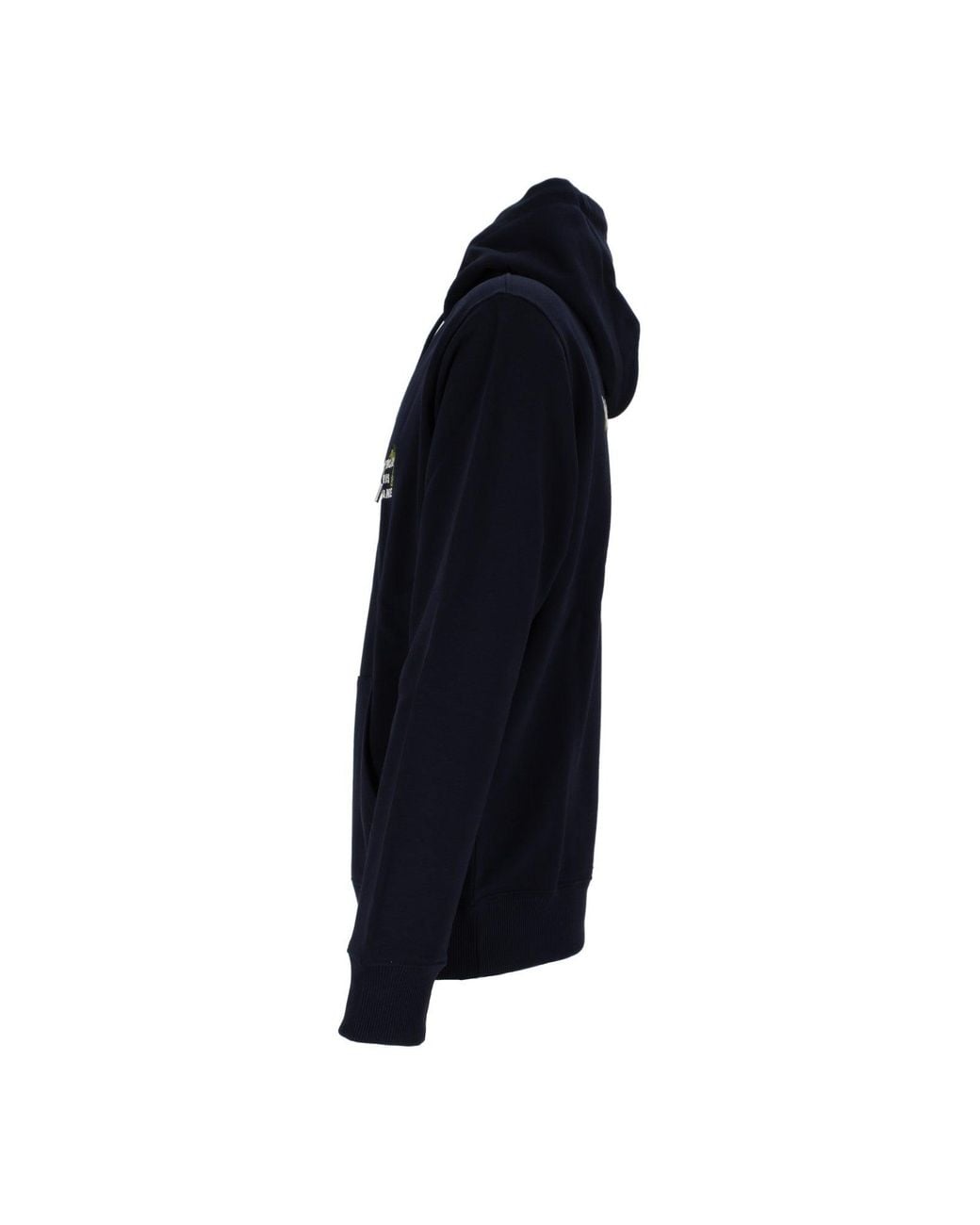 Drole de Monsieur Blue Vine Embroidered Slogan Hoodie
