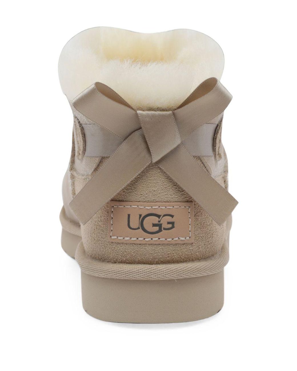 Ugg Natural U Iltra Mini Bailey Bow Boots