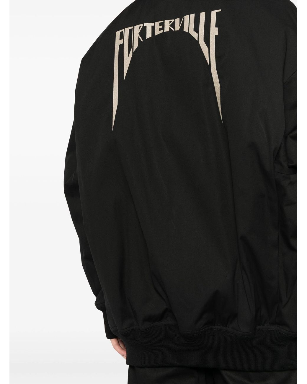 Rick Owens Black Jumbo Peter Flight Jacket